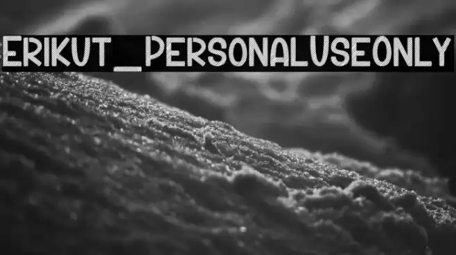 Erikut_PersonalUseOnly Font examples
