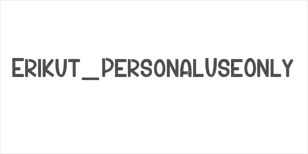 Erikut_PersonalUseOnly Logo