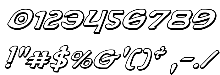 Erin Go Bragh 3D Italic Fonte OUTROS PERSONAGENS