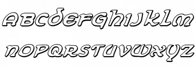 Erin Go Bragh 3D Italic フォント 大文字