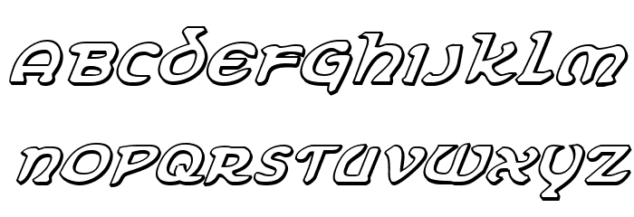 Erin Go Bragh 3D Italic Fonte MINÚSCULAS