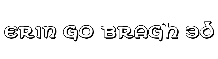 Erin Go Bragh 3D Font