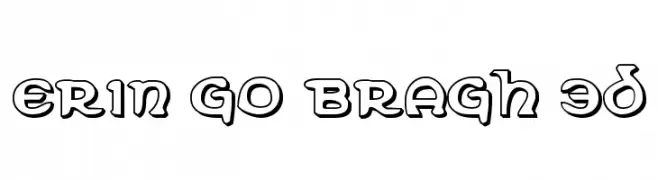 Erin Go Bragh 3D  नि: शुल्क फ़ॉन्ट्स डाउनलोड