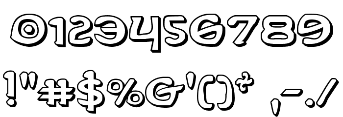 Erin Go Bragh 3D Font OTHER CHARS