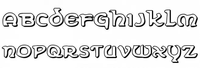 Erin Go Bragh 3D フォント 大文字