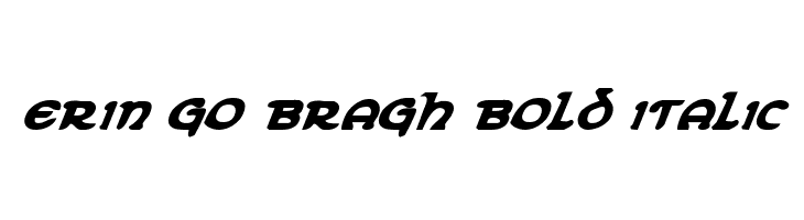 Erin Go Bragh Bold Italic  Скачать бесплатные шрифты