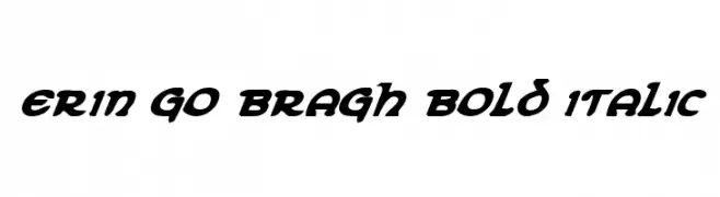 Erin Go Bragh Bold Italic  Free Fonts Download