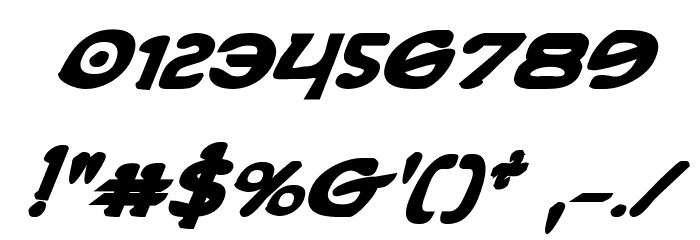 Erin Go Bragh Bold Italic Font OTHER CHARS