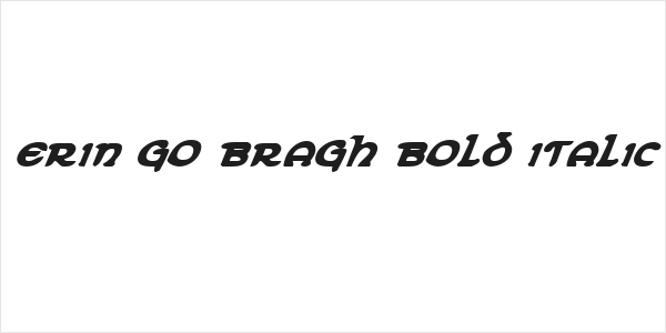 Erin Go Bragh Bold Italic Logo