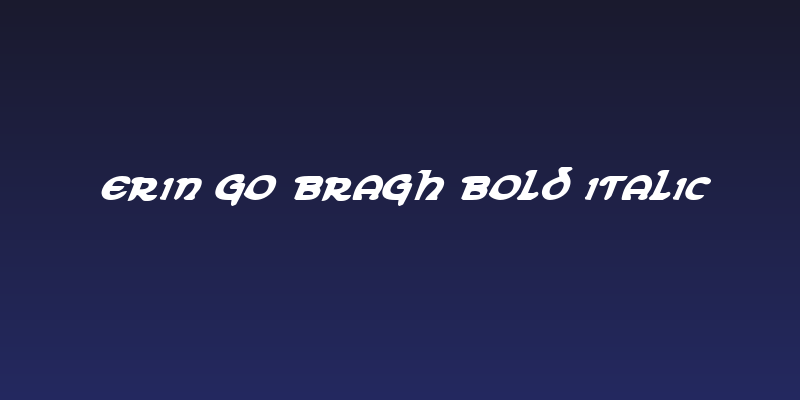 Erin Go Bragh Bold Italic Social Header