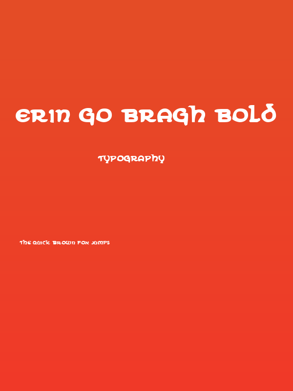 Erin Go Bragh Bold Poster