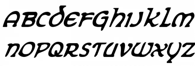 Erin Go Bragh Condensed Italic フォント 大文字