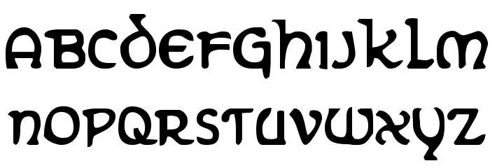 Erin Go Bragh Condensed Font LOWERCASE