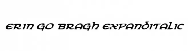 Erin Go Bragh ExpandItalic  Frei Schriftart Herunterladen