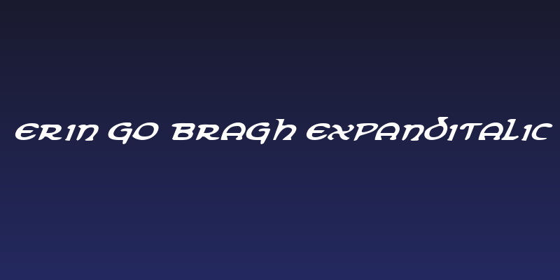 Erin Go Bragh ExpandItalic Social Header