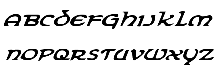 Erin Go Bragh ExpandItalic Font LOWERCASE