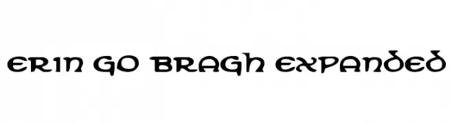 Erin Go Bragh Expanded  font caratteri gratis