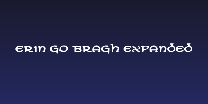 Erin Go Bragh Expanded Social Header