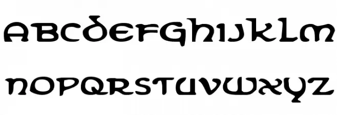 Erin Go Bragh Expanded Schriftart Kleinbuchstaben