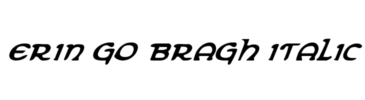Erin Go Bragh Italic  フリーフォントのダウンロード