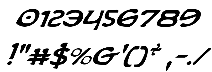 Erin Go Bragh Italic Font OTHER CHARS
