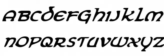 Erin Go Bragh Italic Fonte MAIÚSCULAS