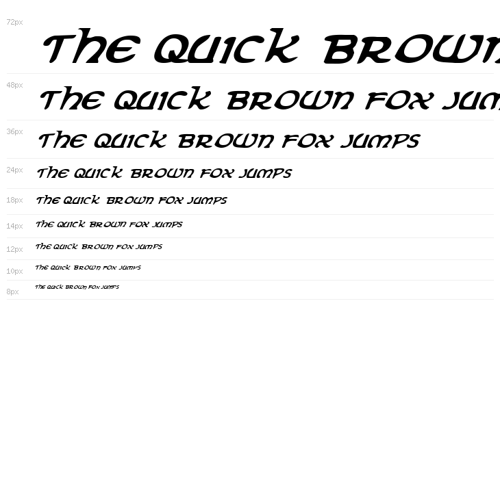 Erin Go Bragh Italic Waterfall