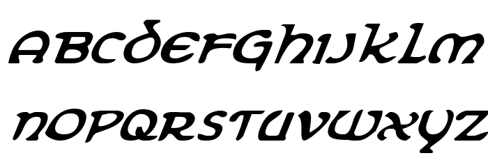 Erin Go Bragh Italic Font LOWERCASE