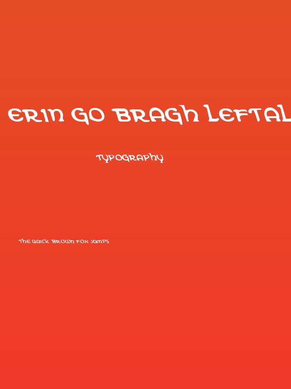 Erin Go Bragh Leftalic Poster