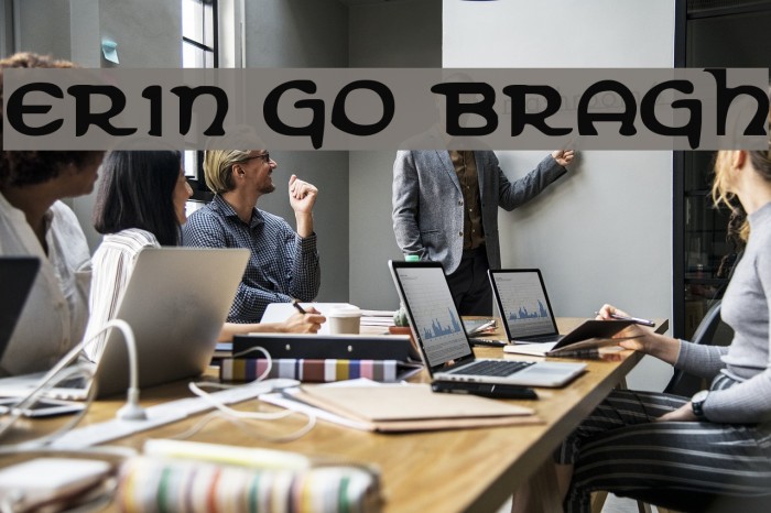 Erin Go Bragh Font examples
