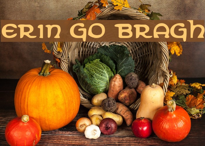 Erin Go Bragh Font examples