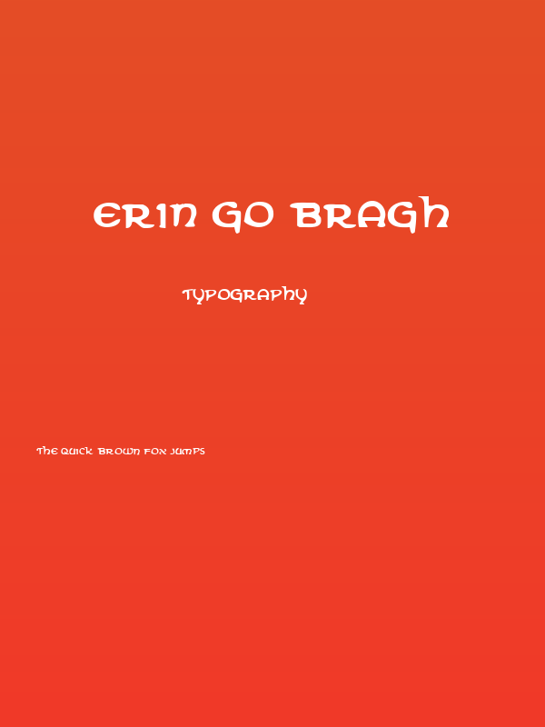 Erin Go Bragh Poster
