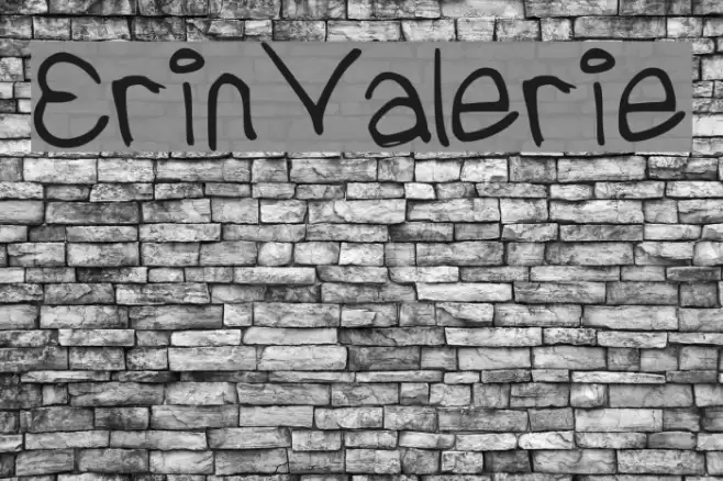 ErinValerie Font examples