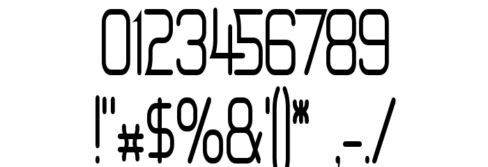 Erinal Narrow Font OTHER CHARS