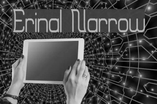 Erinal Narrow Font examples