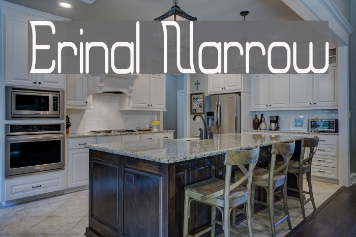 Erinal Narrow Font examples