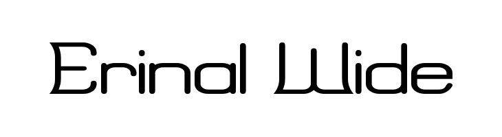 Erinal Wide  font caratteri gratis
