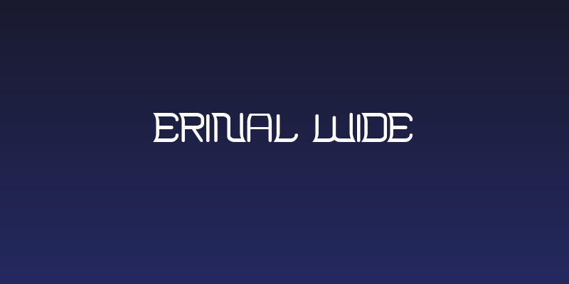 Erinal Wide Social Header