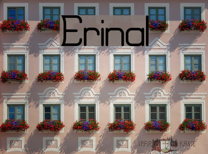 Erinal Font examples