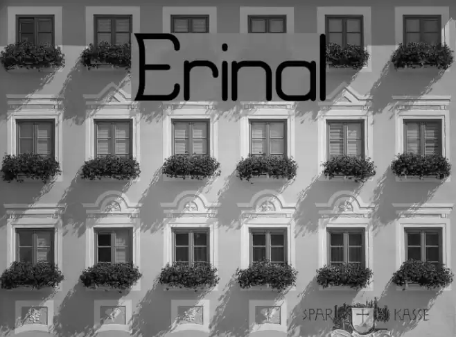 Erinal Schriftart examples