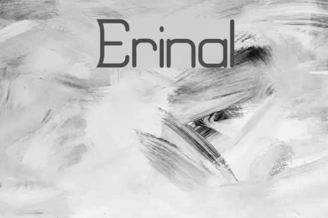 Erinal Schriftart examples
