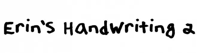 Erin's Handwriting 2  Frei Schriftart Herunterladen