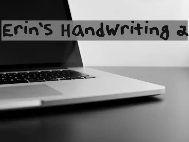 Erin's Handwriting 2 Font examples