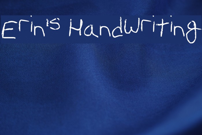 Erin's Handwriting Font examples