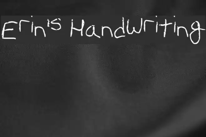 Erin's Handwriting フォント examples
