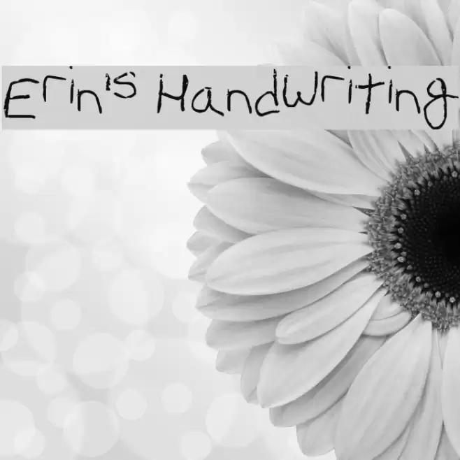 Erin's Handwriting フォント examples