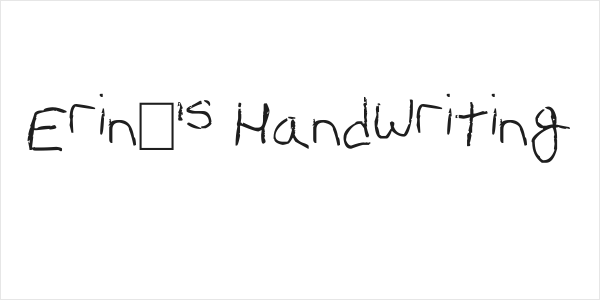 Erin's Handwriting Logo