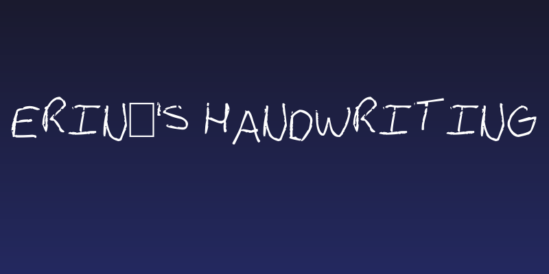 Erin's Handwriting Social Header