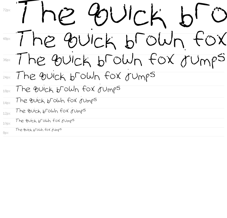 Erin's Handwriting Waterfall