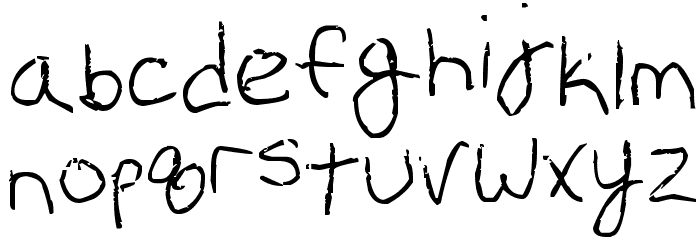 Erin's Handwriting Font LOWERCASE
